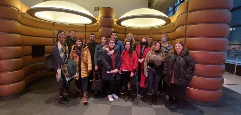 Members and allies on a group visit