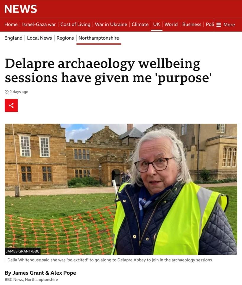 screenshot of bbc news article