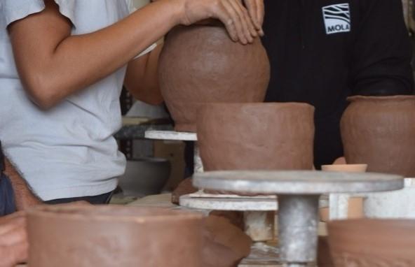 Participants Roman style pots