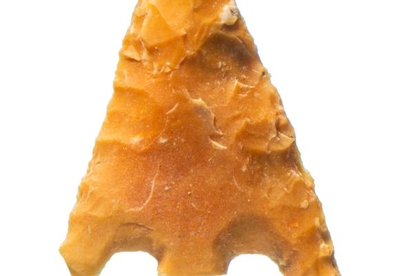 Triangular shaped Bronze Age arrowhead 