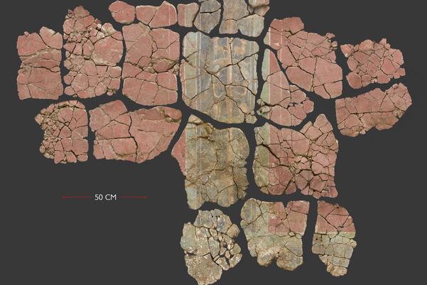 A Roman fresco which more than 2m wide and 1.5 metres high