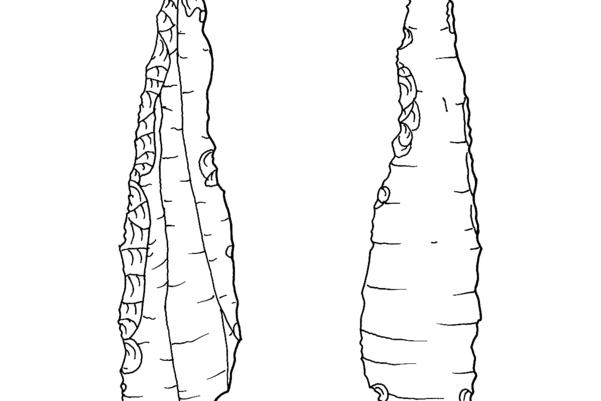 Sketch of a mesolithic microlith