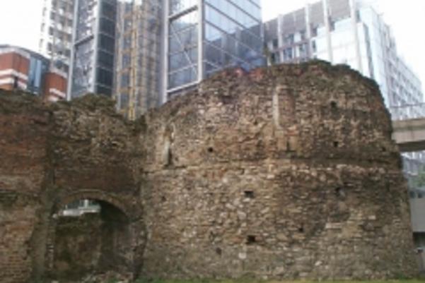 Photo of the bastion as it looks today, cleaned and without additional structures connected to it