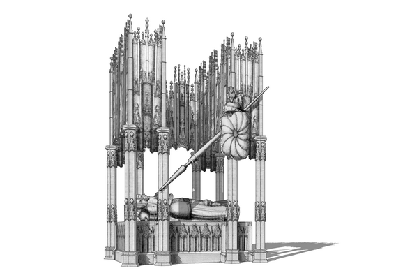sketch of a church monument