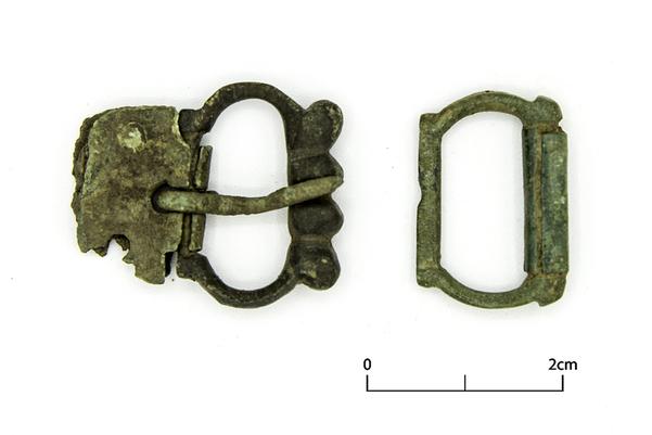 Medieval metal belt buckles from Houghton