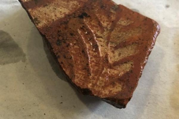 Decorated medieval tile