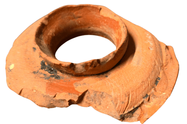 Samian ware inkwell missing the base